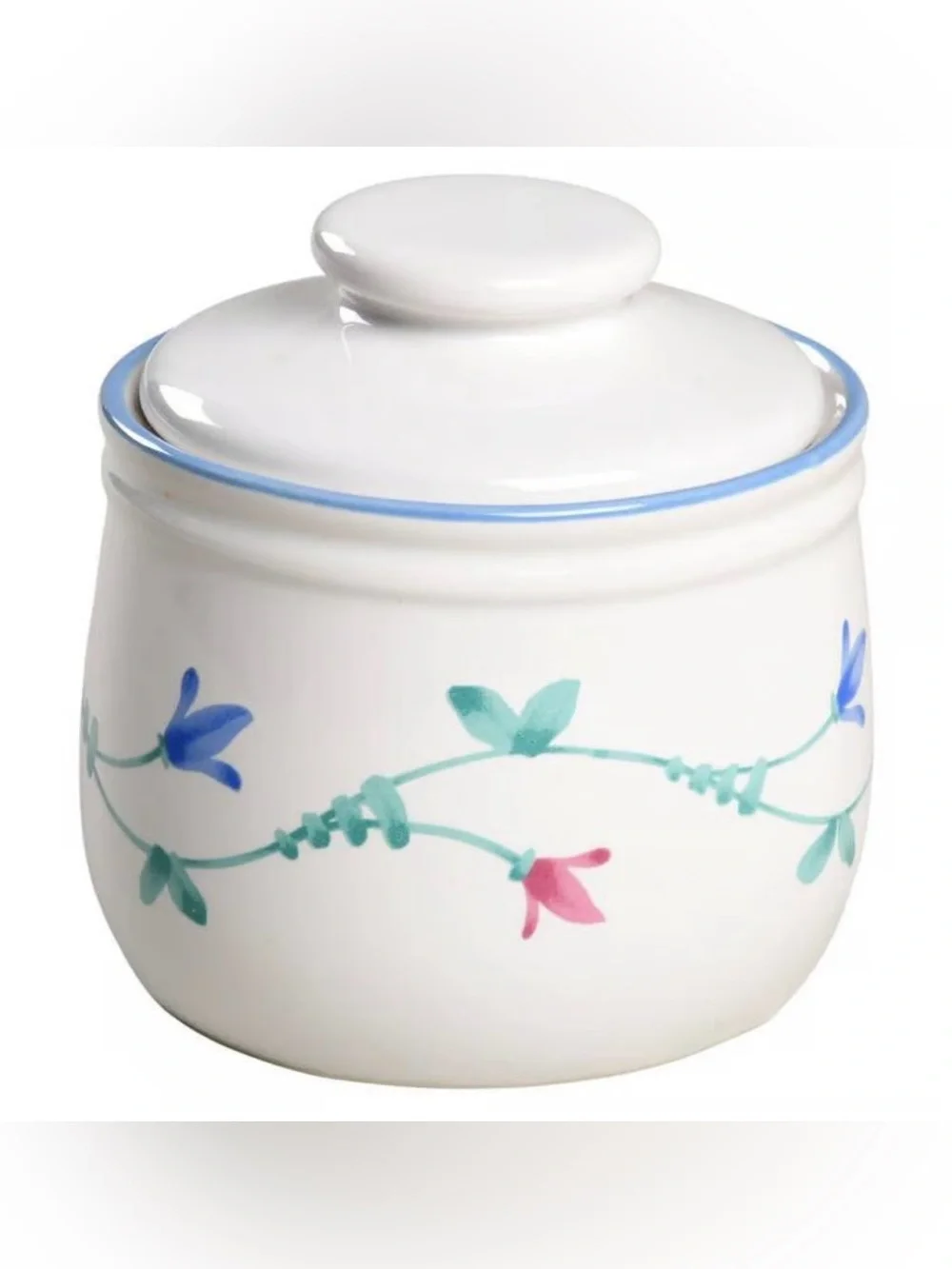 Portofino Blue by SAVOIR VIVRE  Sugar Bowl & Lid